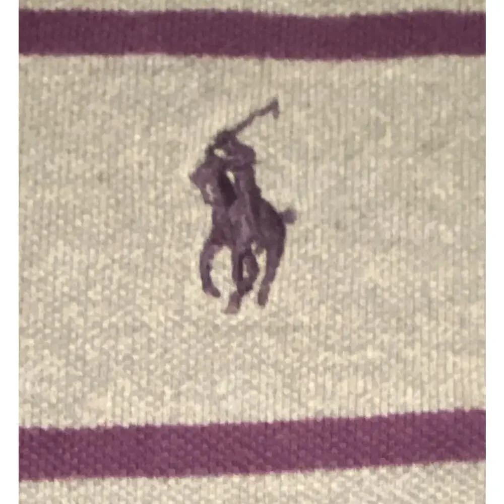 Polo Ralph Lauren Green Purple Striped Polo Shirt Men’s XL Short Sleeve